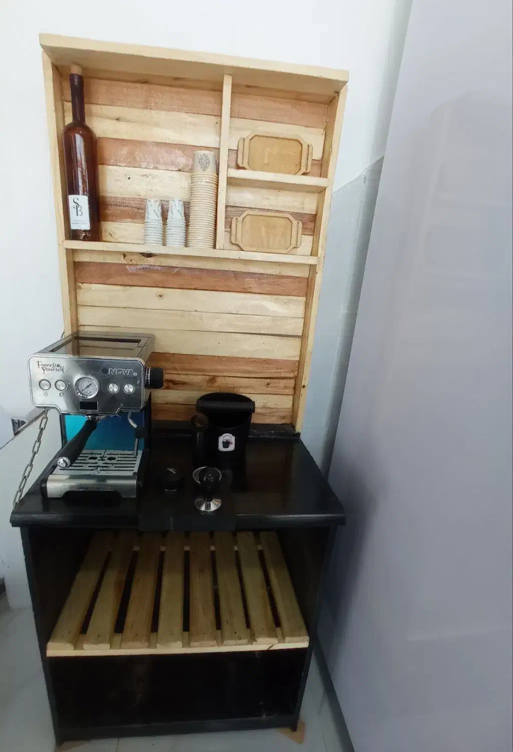 کافی بار|بوفه، ویترین، کنسول|قم, قلعه کامکار|دیوار