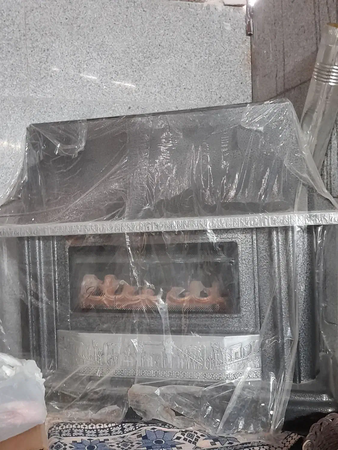 بخاری نو|بخاری، هیتر، شومینه|گلبهار, شهر جدید گلبهار|دیوار