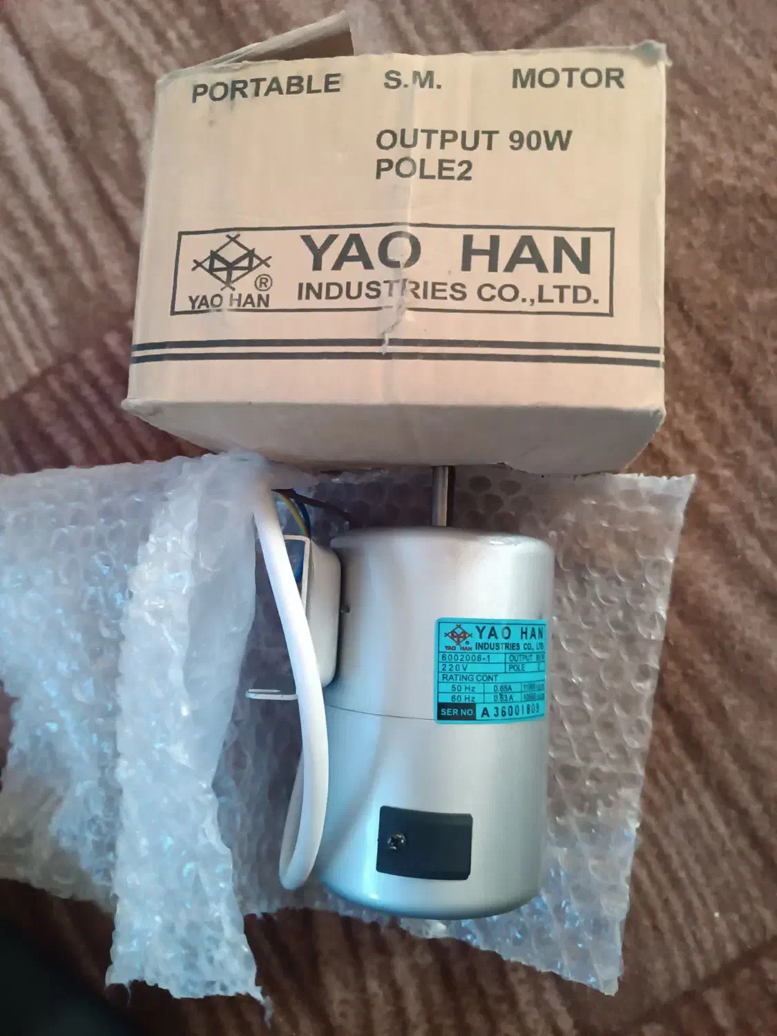 YAO HAN دینام چرخ سرکیسه دوز تایوان|ماشینآلات صنعتی|قم, کاسه گران|دیوار