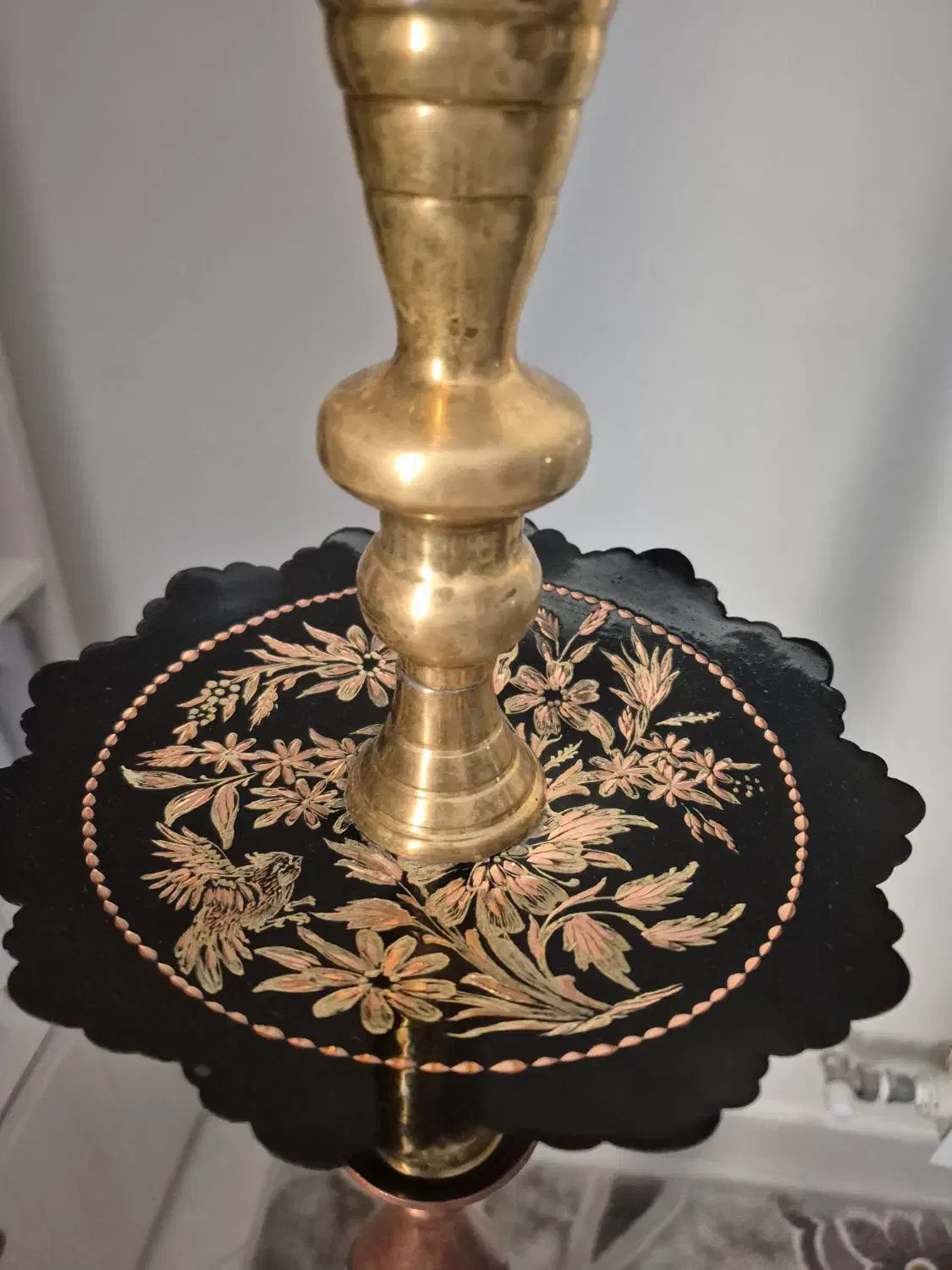 قلیان انتیک . برنجی . مسی|صنایع دستی و سایر لوازم تزئینی|قزوین, |دیوار