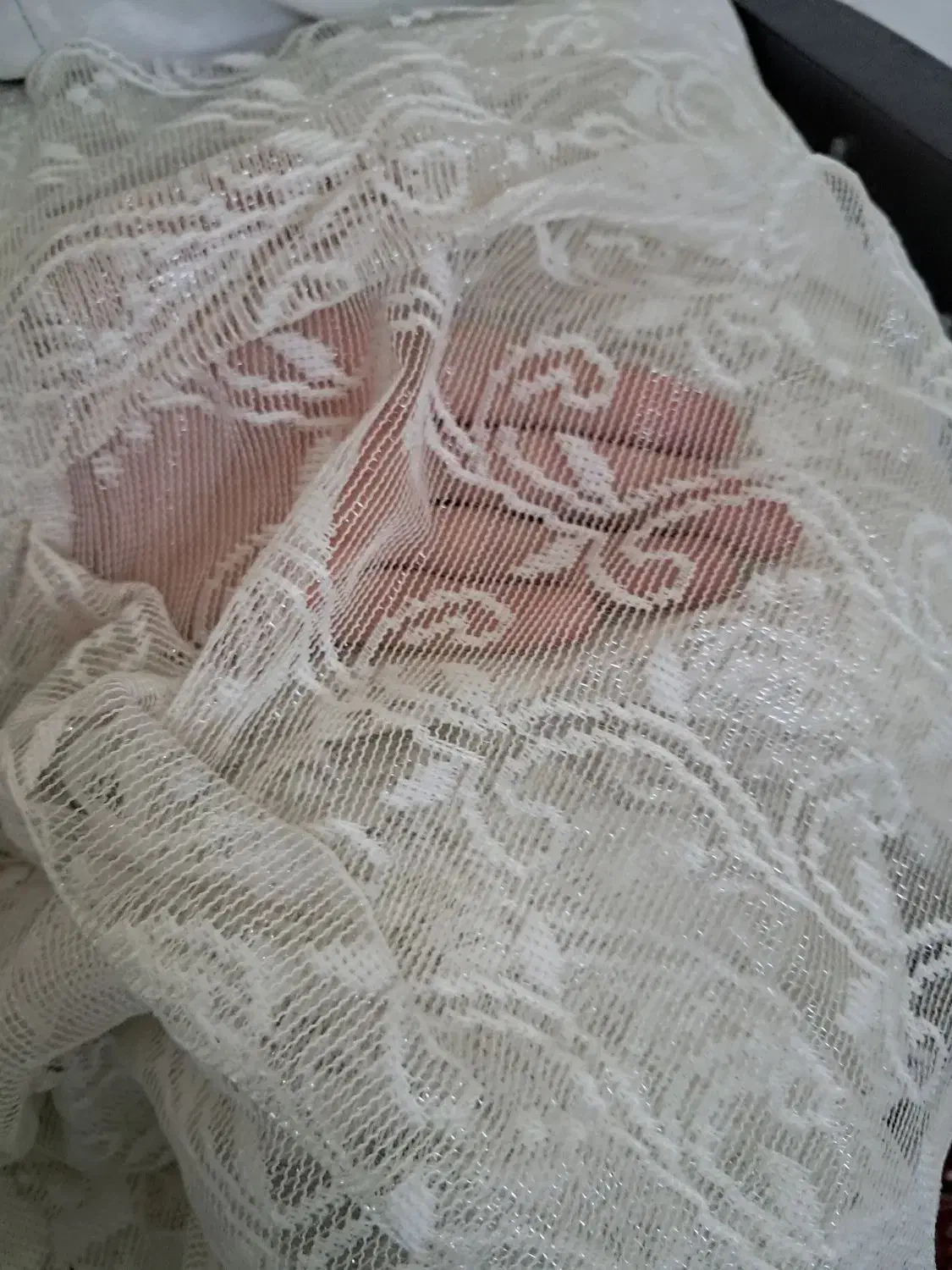 پرده ۳ متری به همراه آستری و چوب پرده|پرده، رانر، رومیزی|اندیمشک, |دیوار