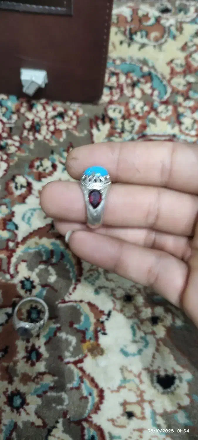 انگشتر فیروزه وشجر|جواهرات|گنبد کاووس, |دیوار