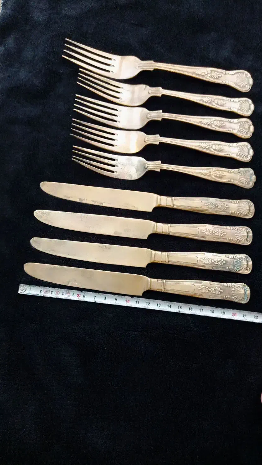 چاقو و چنگال قدیمی برنجی|کلکسیون اشیاء عتیقه|تهران, توحید|دیوار