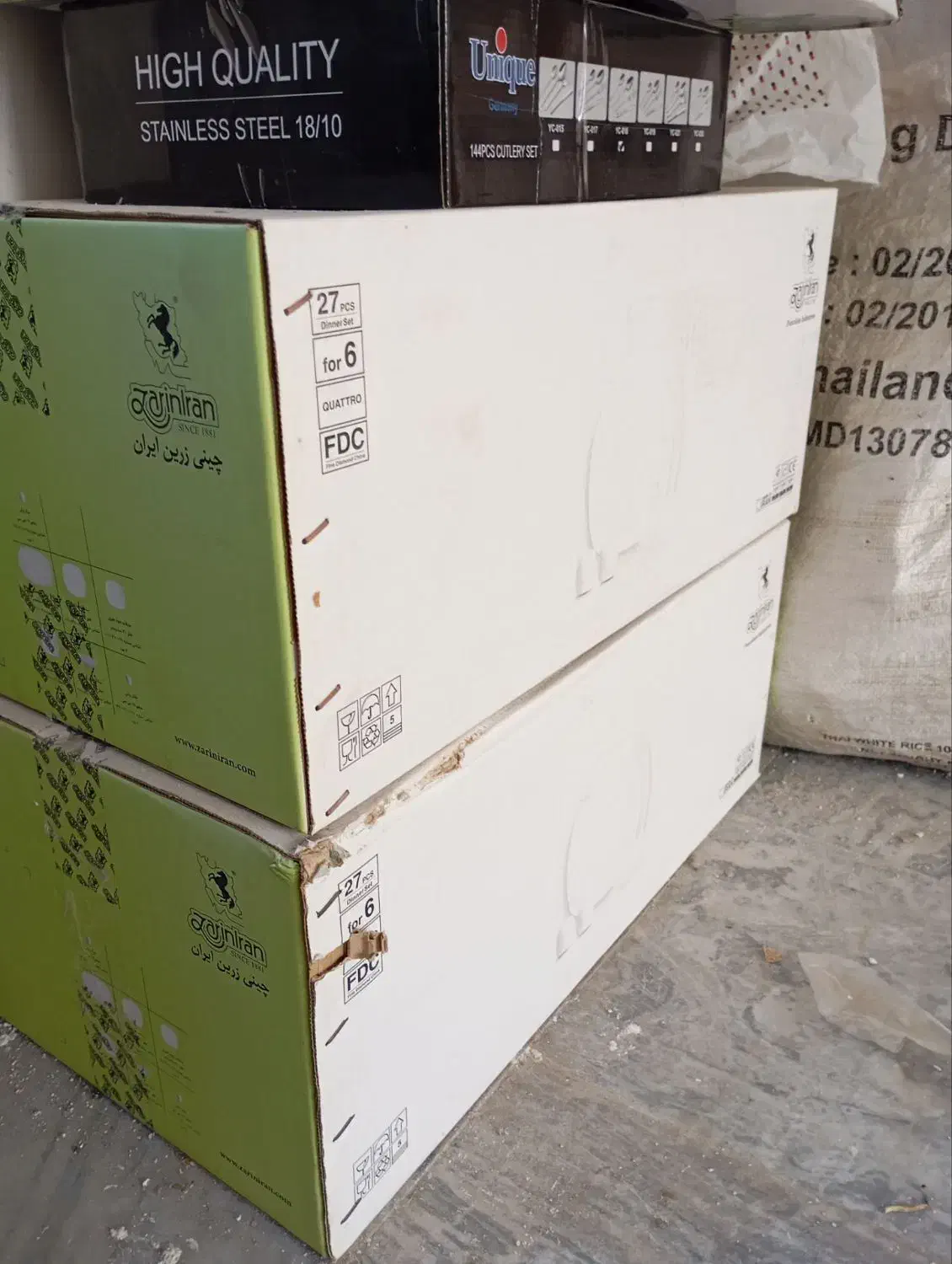 سرویس ظرف چینی  قاشق چنگال قالی|ظروف سرو و پذیرایی|خرم‌آباد, |دیوار