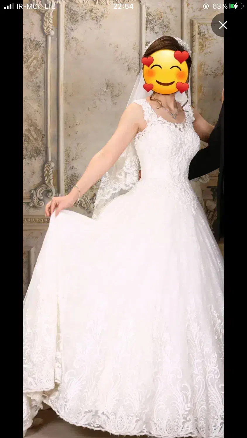 لباس عروس سایز ۳۶تا۳۸|لباس|قم, زنبیل آباد|دیوار