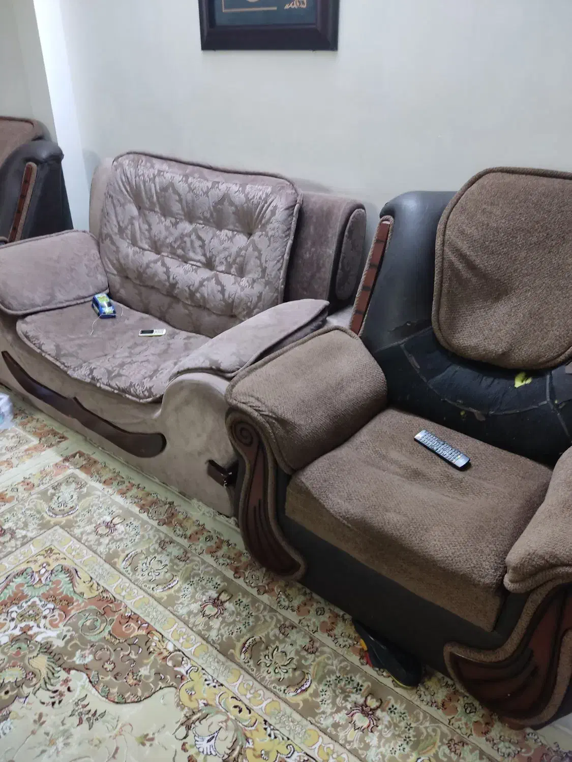 مبل راحتی هفت نفره|مبلمان خانگی و میز عسلی|ملک‌آباد, |دیوار