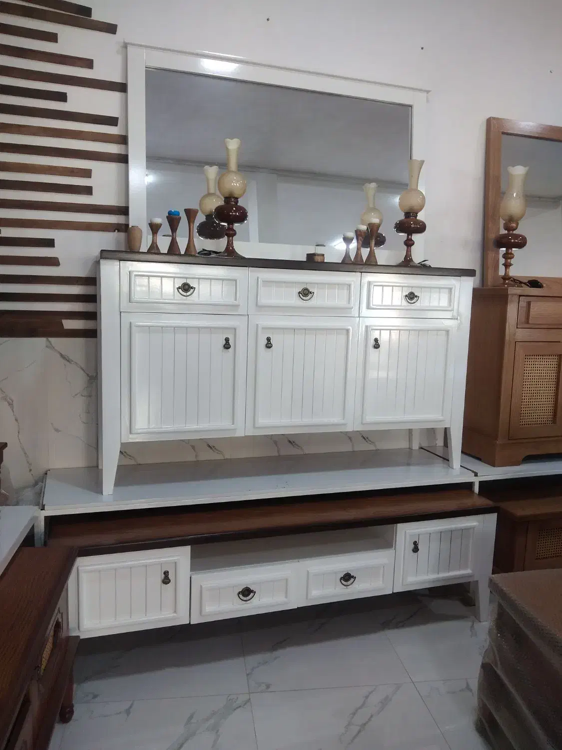 آینه و کنسول.میز تلویزیون|بوفه، ویترین، کنسول|کوهدشت, |دیوار