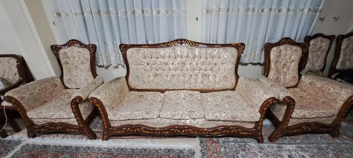 فروش مبل سلطنتی|مبلمان خانگی و میز عسلی|رشت, سعدی (تختی)|دیوار