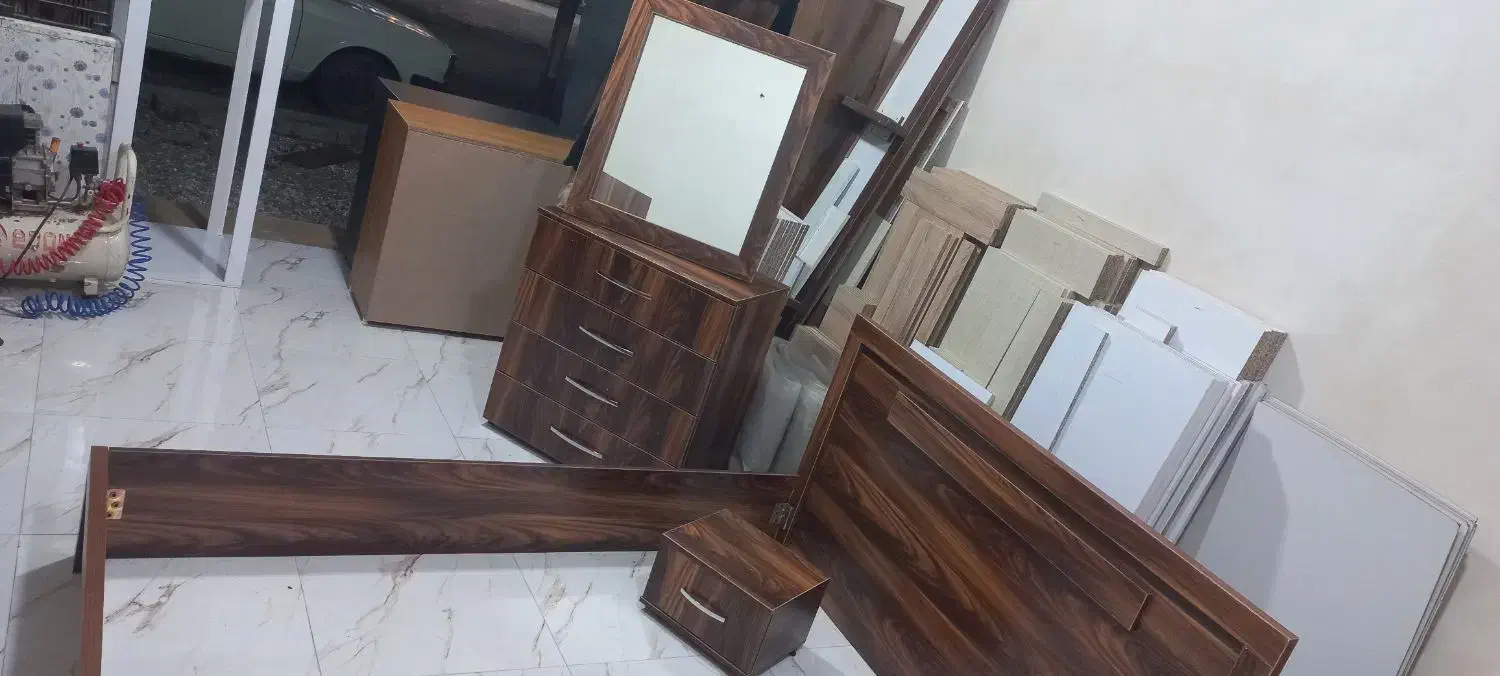 سرویس خواب ۲نفره در ۵رنگ با کفی اماده|تخت و سرویس خواب|تنکابن, |دیوار