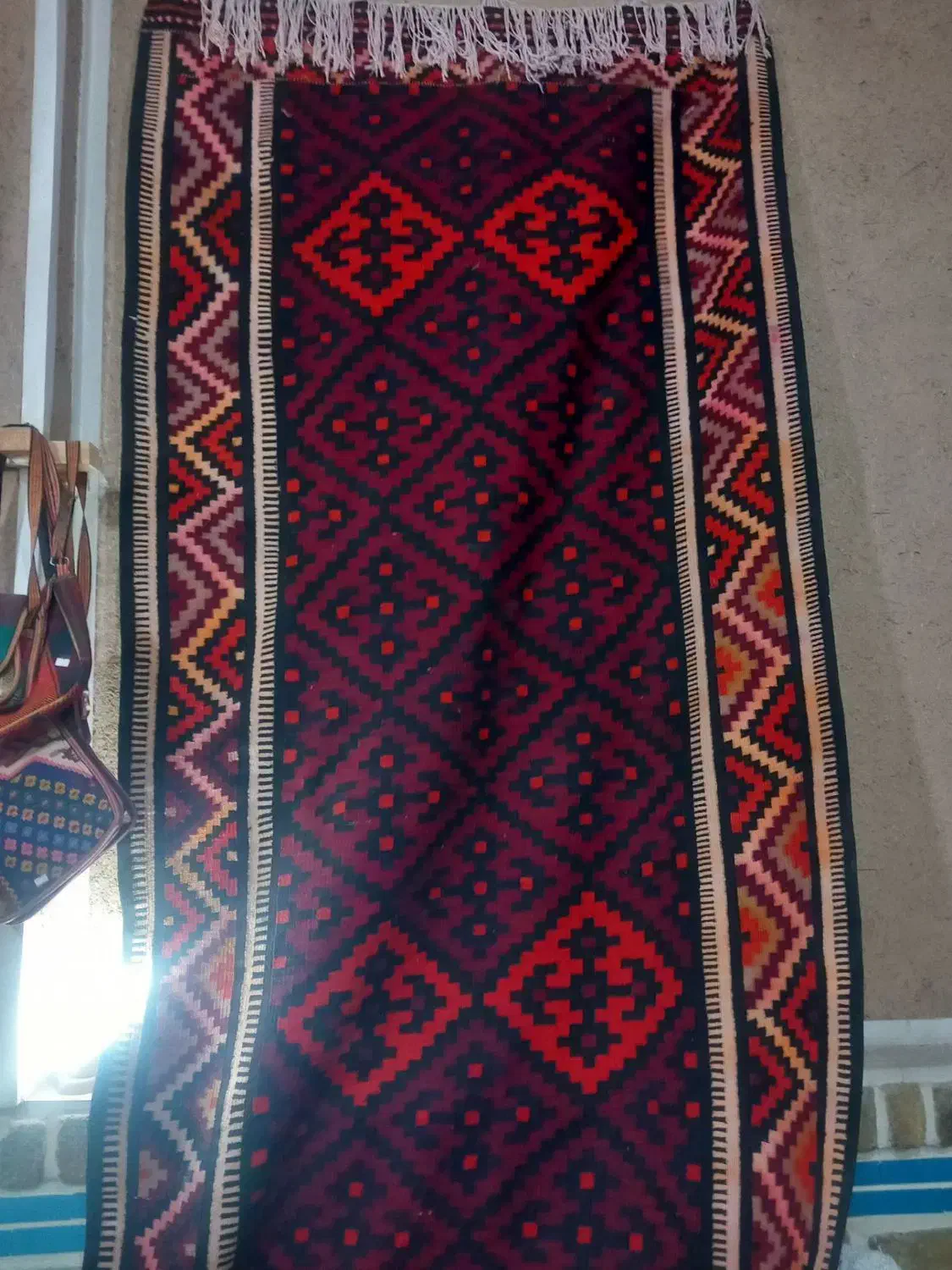 گلیم دست بافت|گلیم، جاجیم، گبه|قزوین, |دیوار