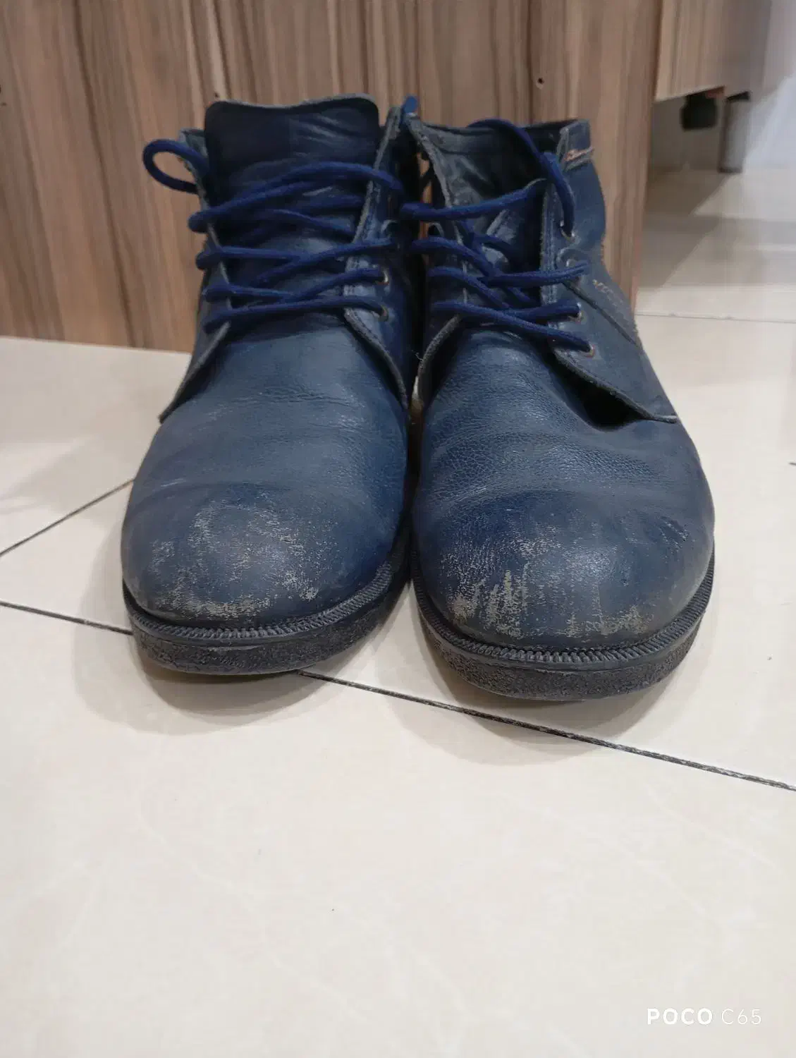 نیم بوت چرم سایز ۴۴معاوظه با قناری|کیف، کفش، کمربند|محمدشهر, محمدشهر|دیوار