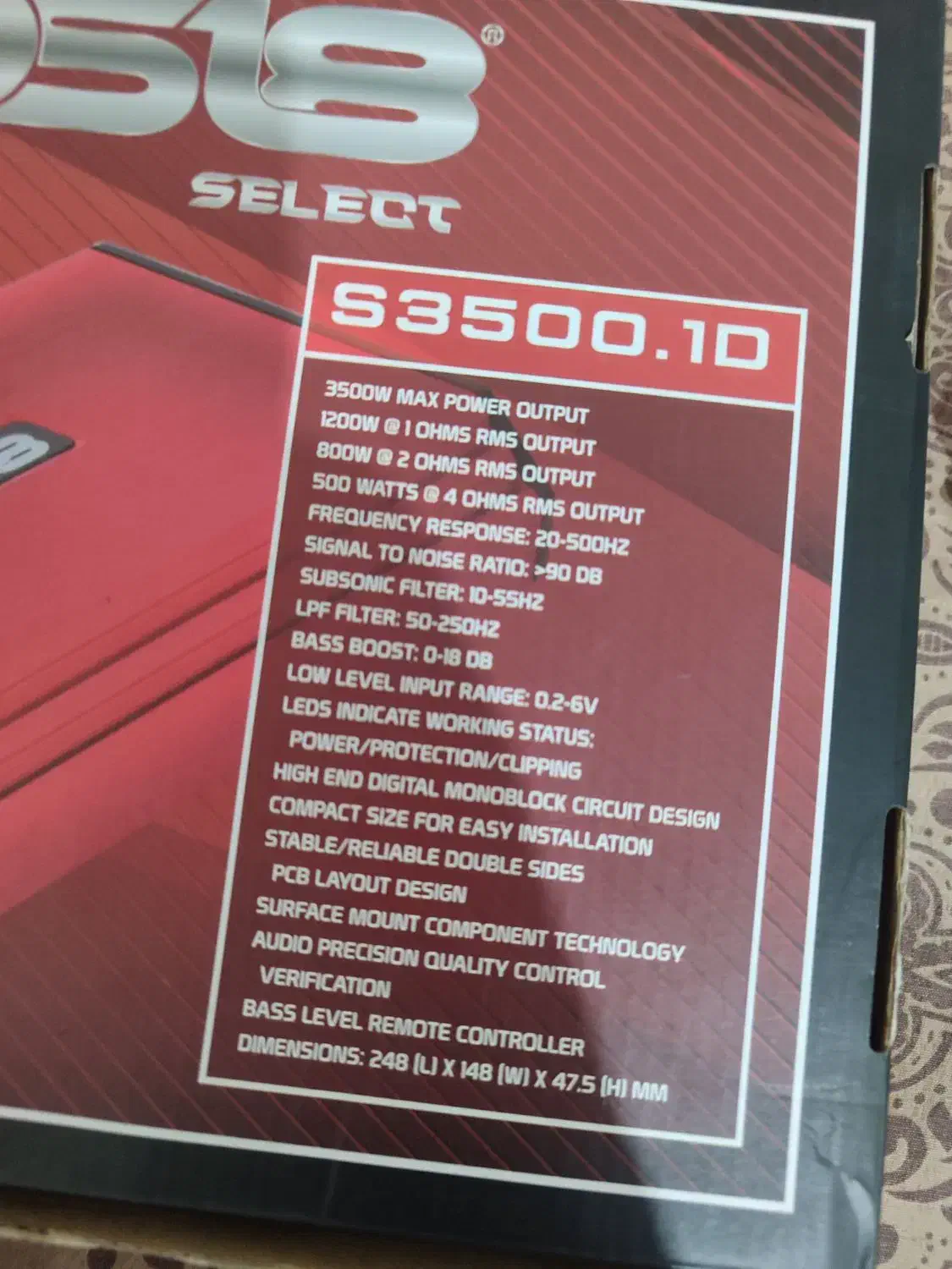 ساب 15 pr امپیلی مونو ds18 کابل rc طاقچه هاچبک 206|قطعات یدکی و لوازم جانبی|کرج, چهارصد دستگاه|دیوار