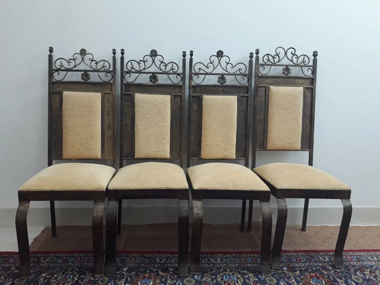 صندلی فلزی روکش مخملی|صندلی و نیمکت|قم, مجیدیه|دیوار