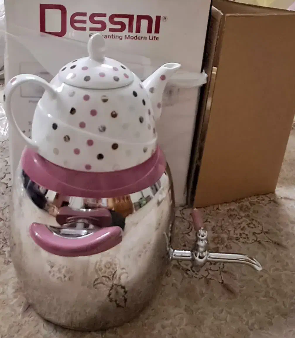 ست قوری کتری دسینی ترکیه ای نو و اکبند|قوری، کتری، قهوه‌ساز دستی|تهران, دردشت|دیوار