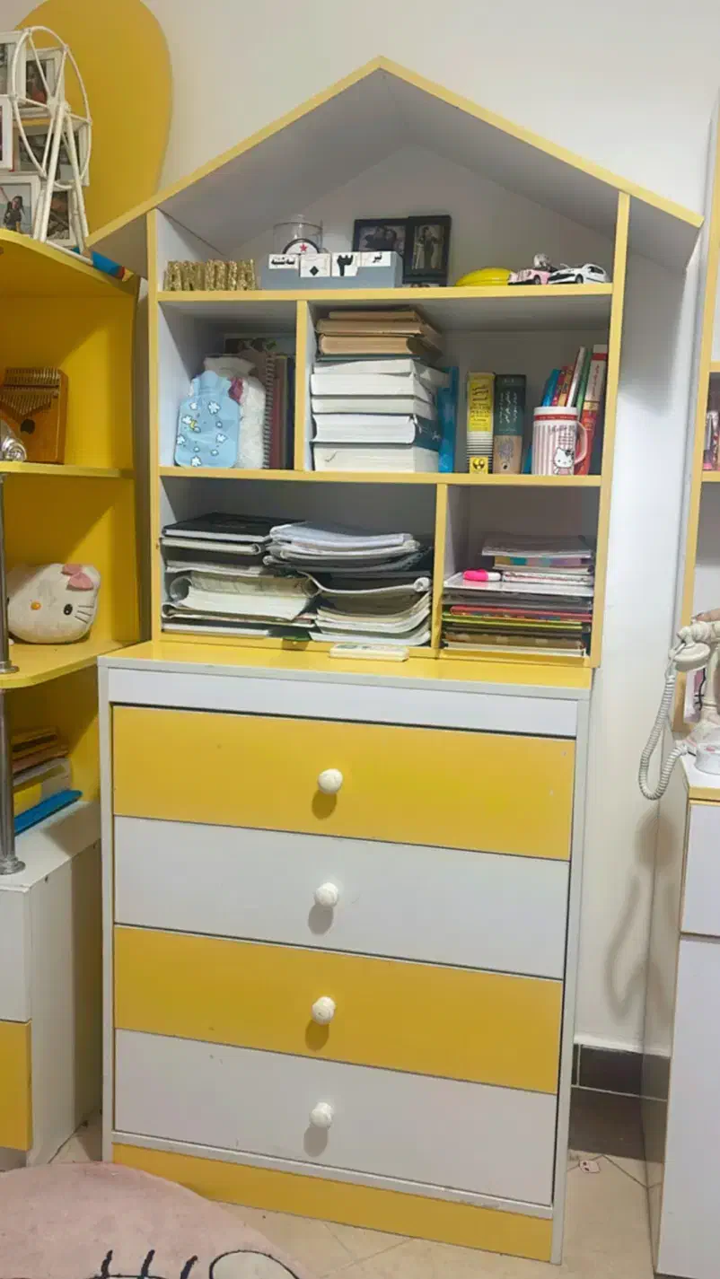 فروش فوری سرویس اتاق کودک دخترونه|تخت و سرویس خواب|لاهیجان, رجایی|دیوار