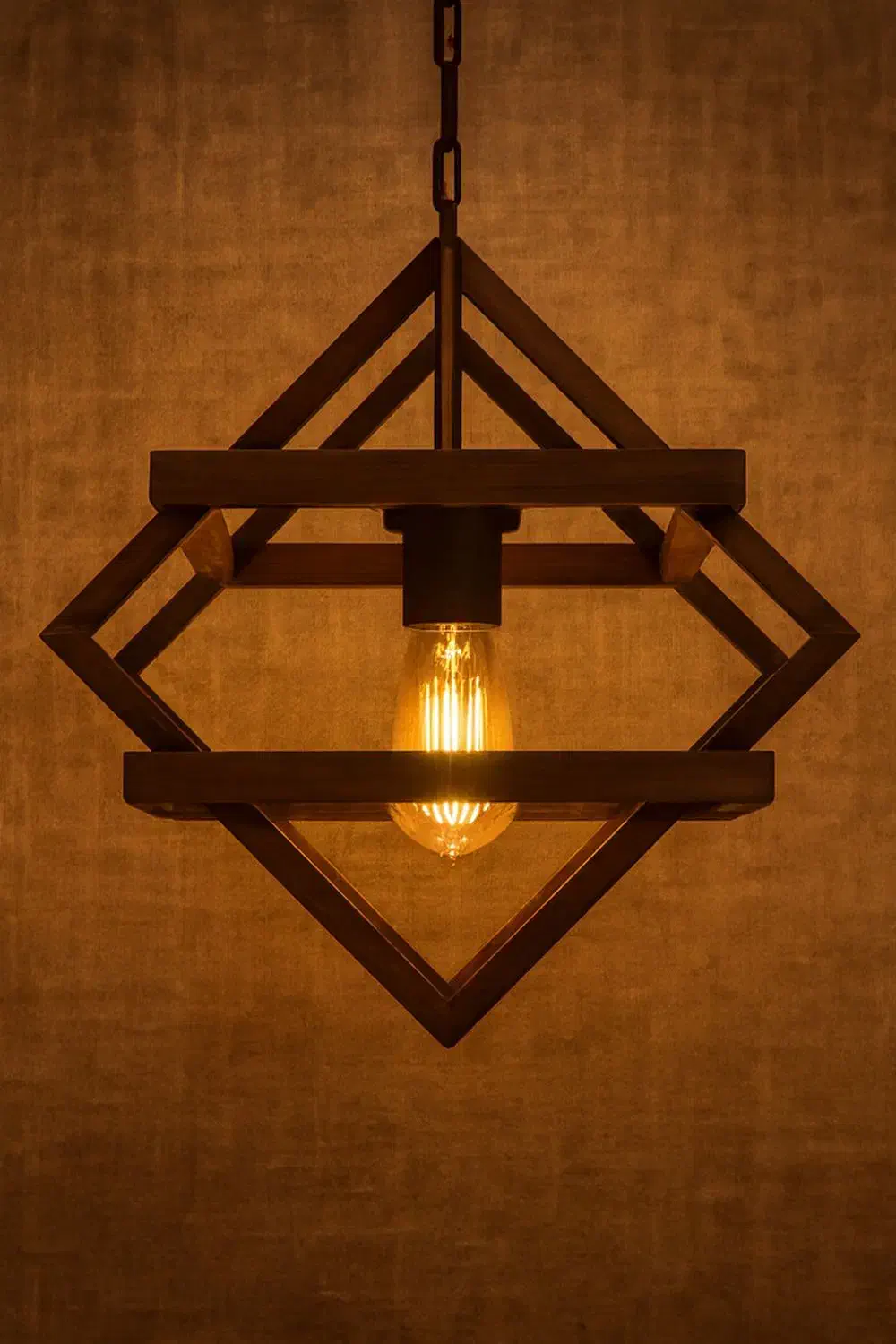 لوستر چوبی کلاسیک|لوستر و چراغ آویز|ارومیه, |دیوار