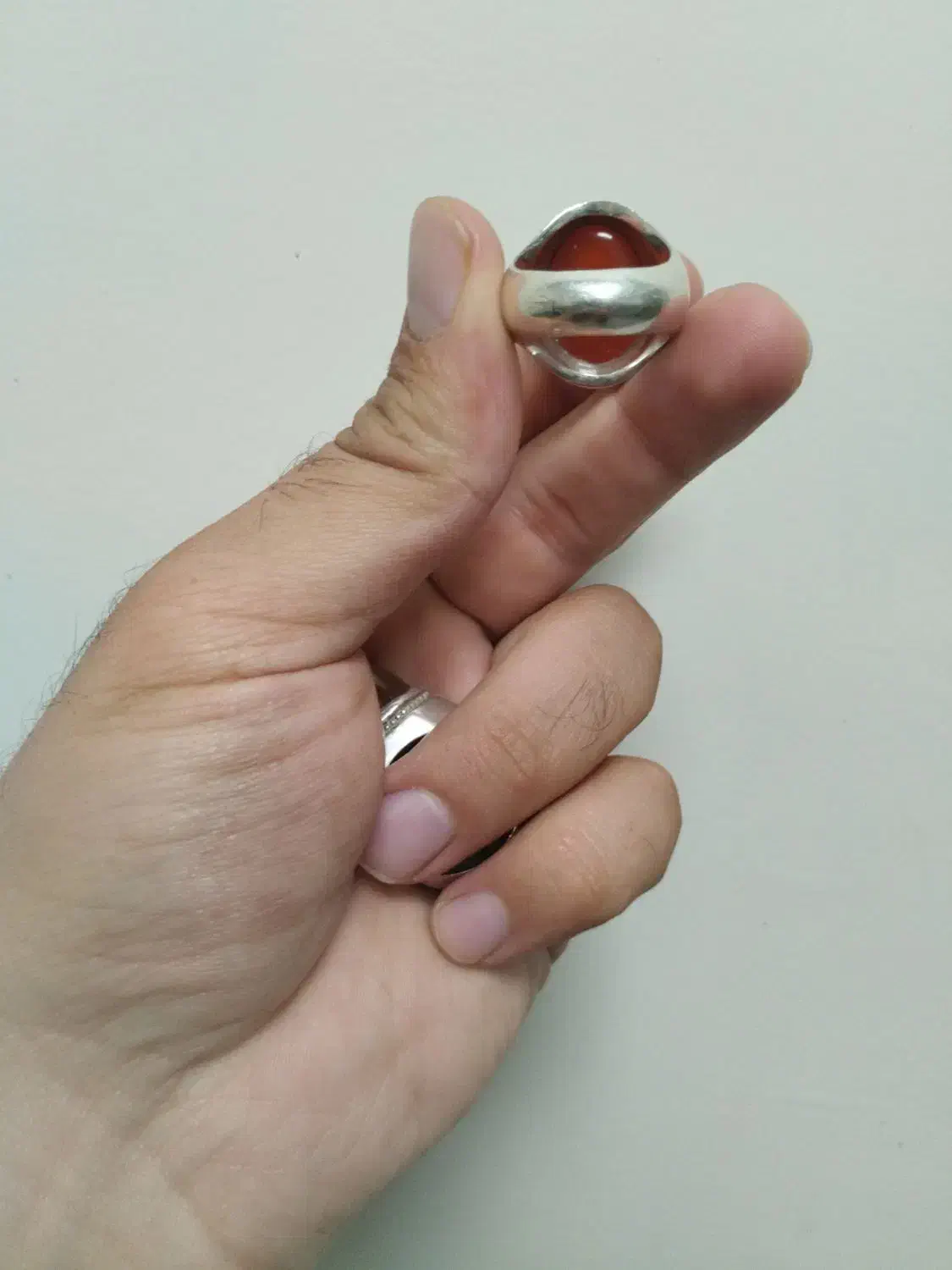 دو عدد انگشتر کلکسیونی عقیق یمن با رکاب فیلی|جواهرات|نهاوند, |دیوار