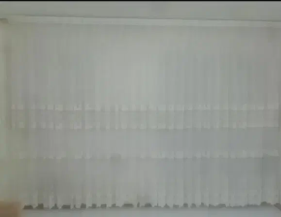 پرده حریر دوخت پیله ابعاد۴متر طول.قد۳متر|پرده، رانر، رومیزی|تربتحیدریه, فتح المبین|دیوار