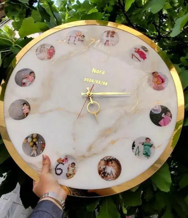ساعت ماه‌گرد نوزاد|ساعت دیواری و تزئینی|یزد, |دیوار