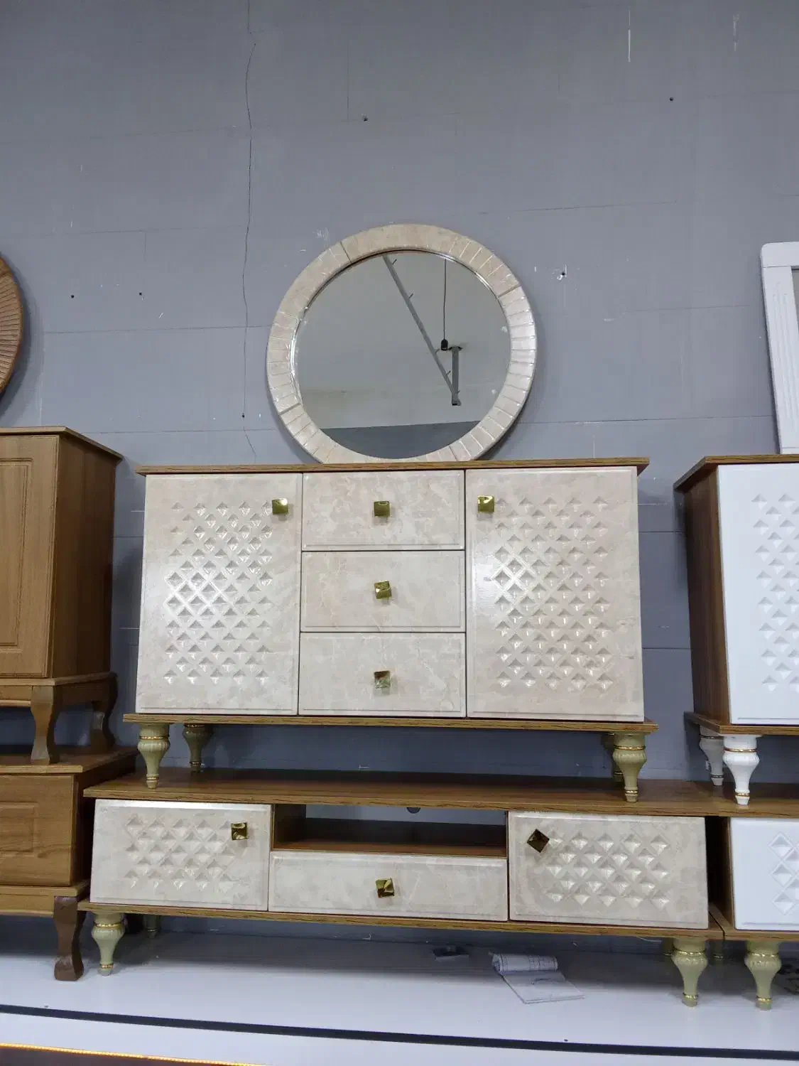 ست میز تی وی/کنسول و آینه/جاکفشی|میز تلویزیون|مشکیندشت, |دیوار