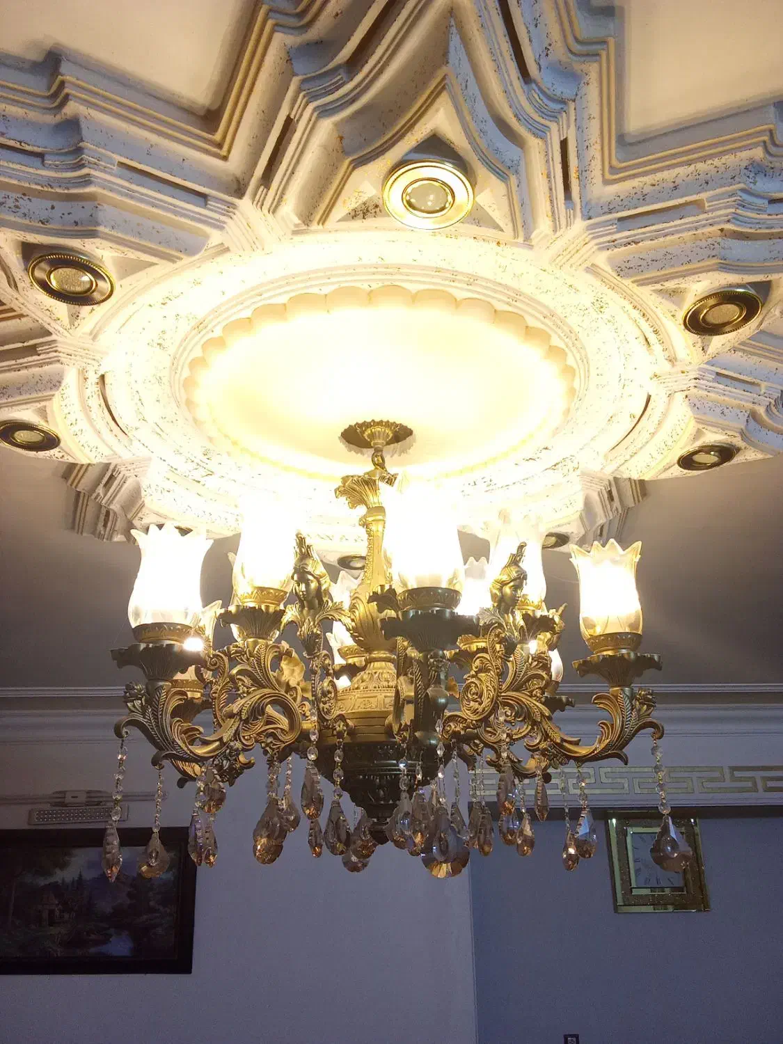 لوستر آشپزخانه و پذیرایی|لوستر و چراغ آویز|خمین, |دیوار