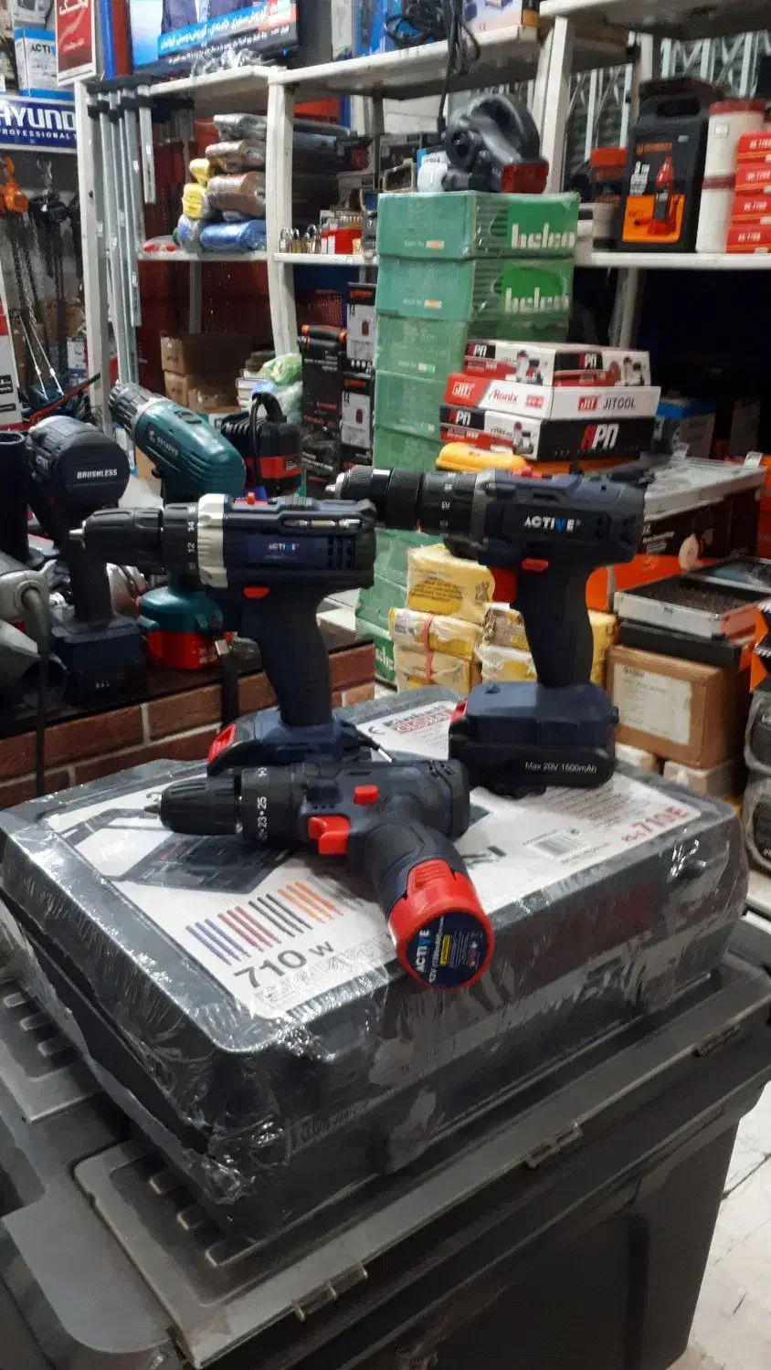 دریل شارژی حرفه ای اکتیو باطری لیتیوم ۱۲تا ۲۰|ابزارآلات|رشت, یخسازی|دیوار