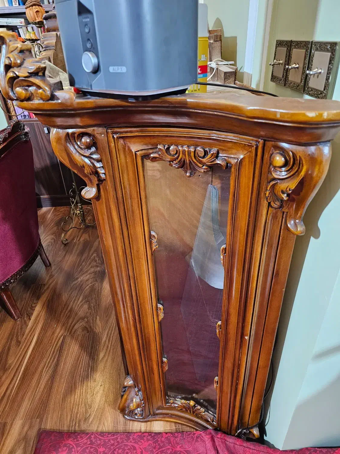 بوفه چوب اصل منبط کاری بادست|بوفه، ویترین، کنسول|تهران, آذربایجان|دیوار