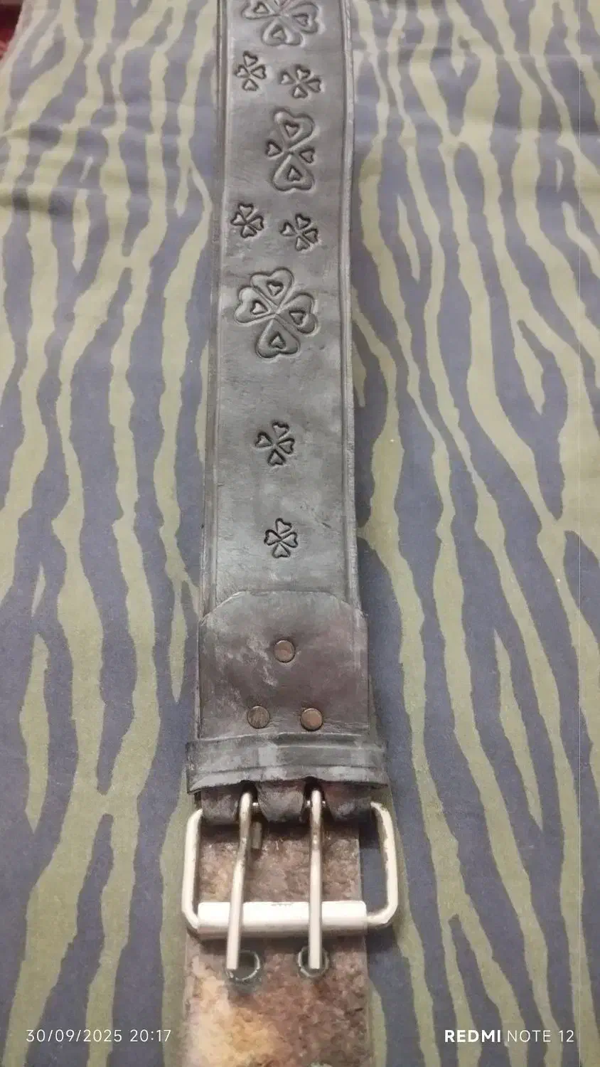 کمربند پهلوانی چرم طبیعی گاوی|کیف، کفش، کمربند|ساوه, |دیوار