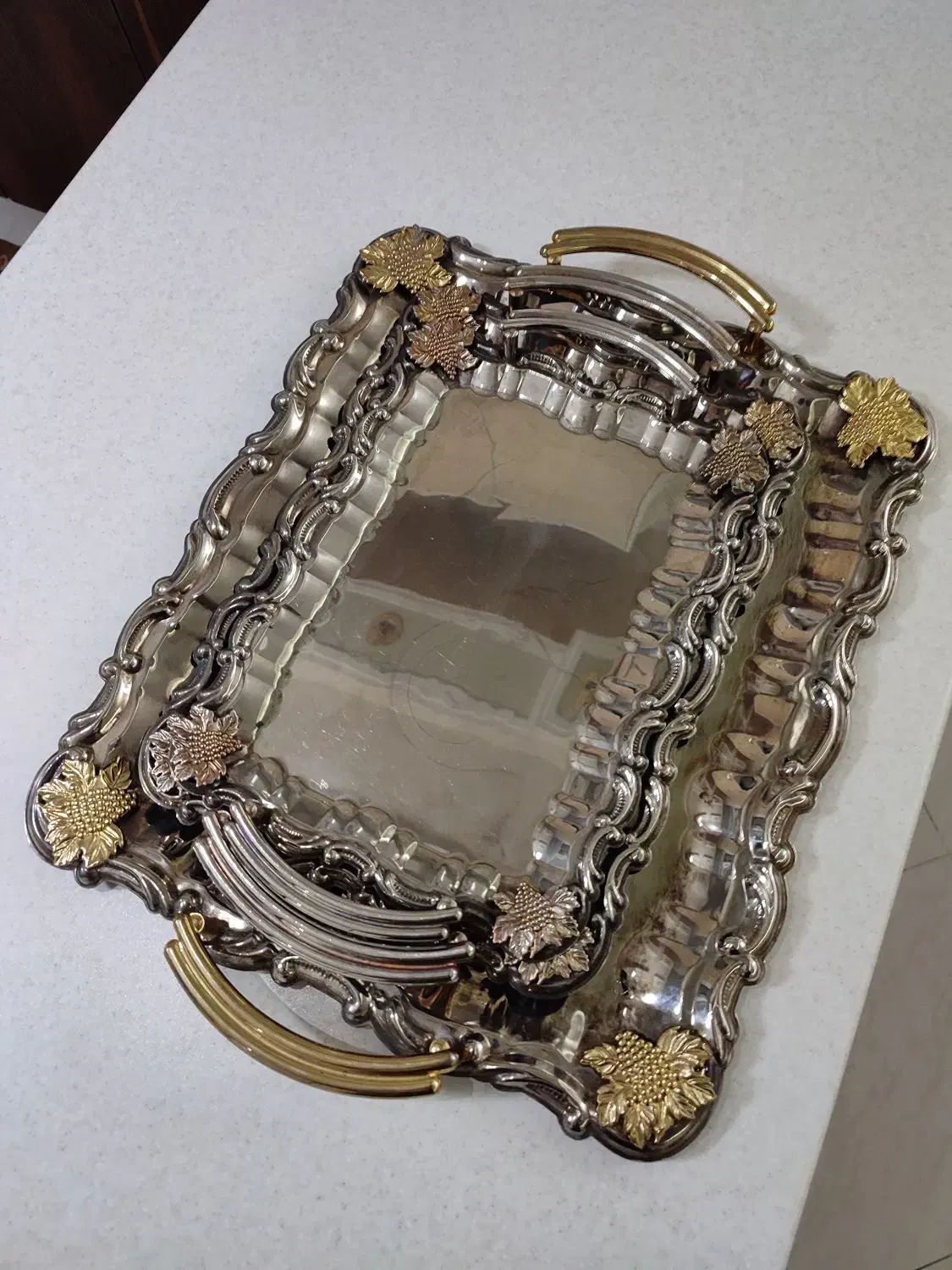 سینی استیل آلمانی اصل|ظروف سرو و پذیرایی|تهران, امیریه|دیوار