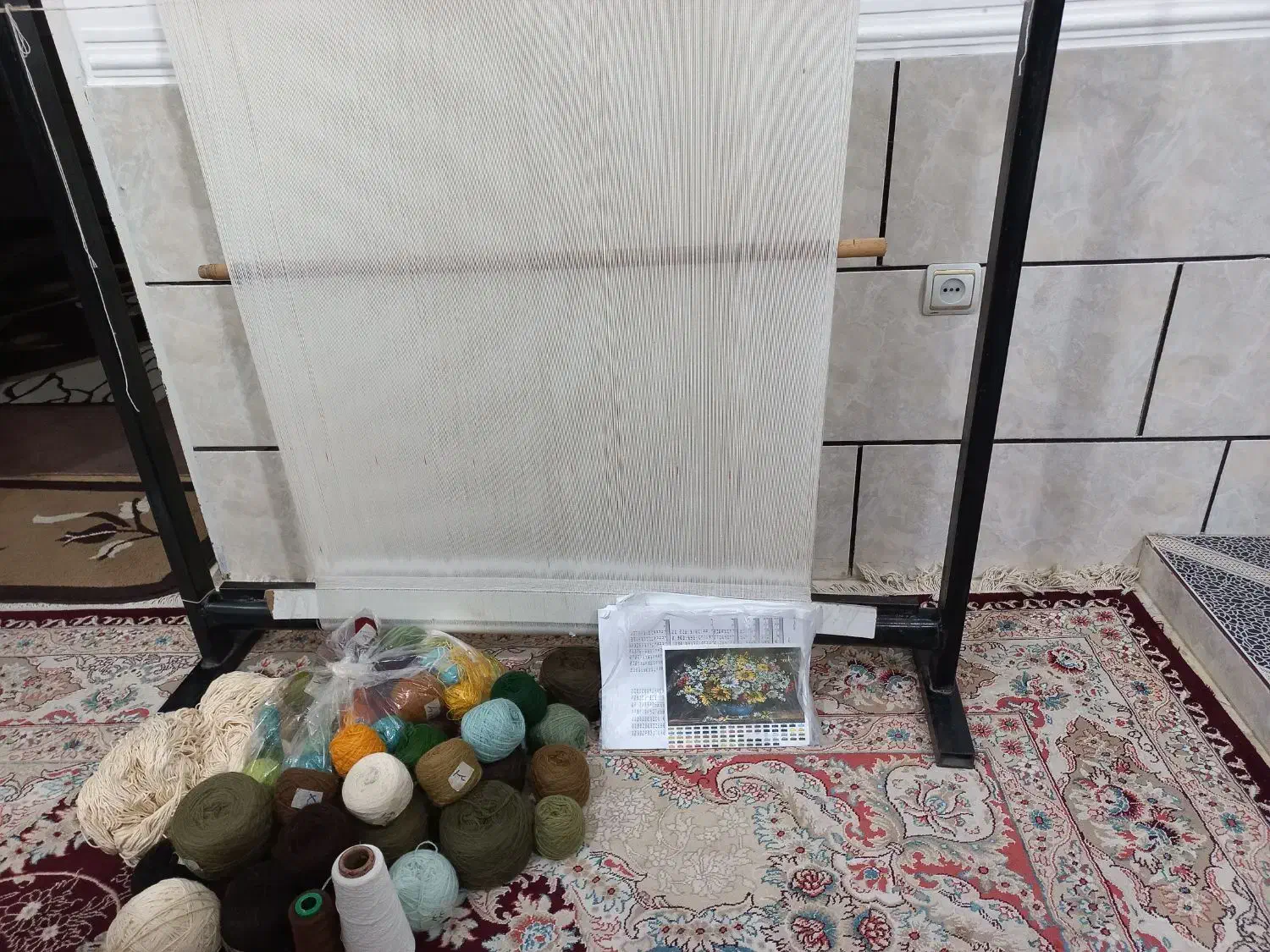 کارگاه تابلوفرش|تابلو فرش|شیراز, شهدای شهرک سعدی|دیوار