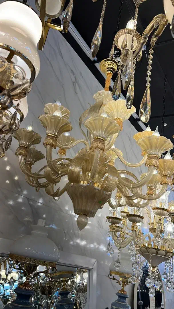 لوستر کریستالی ۶شعله اقساط ۴ ماهه و نصب رایگان|لوستر و چراغ آویز|اراک, |دیوار