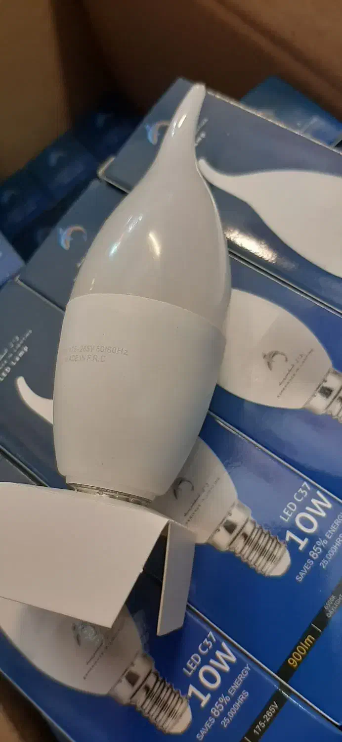 لامپ اشکی شمعی ۱۰وات پور نور ال ای دی|لامپ و چراغ|تبریز, |دیوار