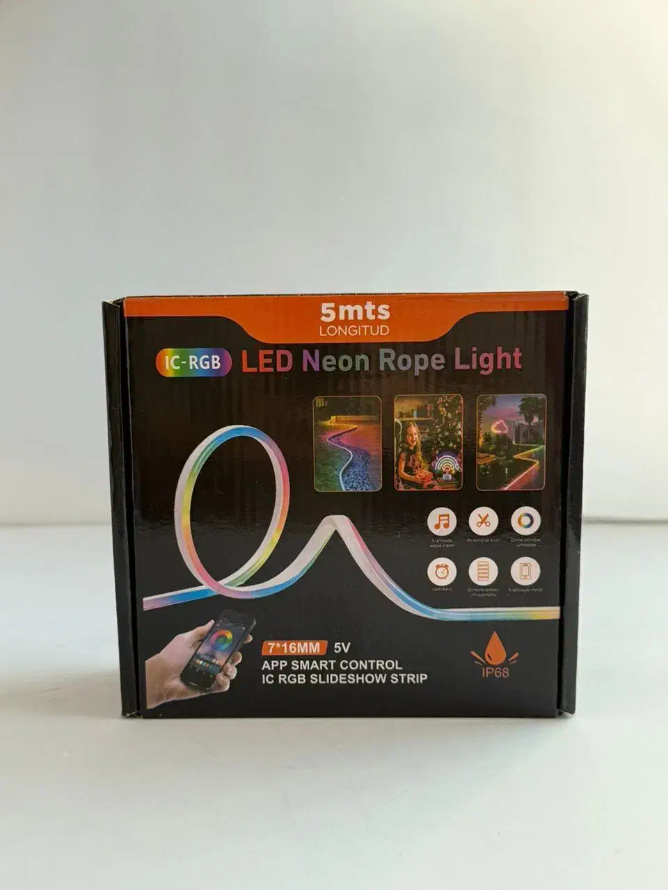 انواع ریسه نئون فلکسی هوشمند رنگی وارداتی|ریسه و چراغ تزئینی|اراک, |دیوار