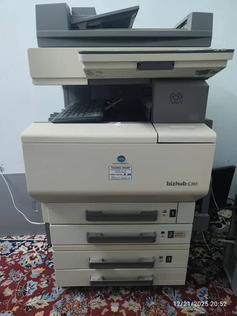 دستگاه رنگی کونیکا مینولتا|پرینتر، اسکنر، کپی، فکس|لار, |دیوار