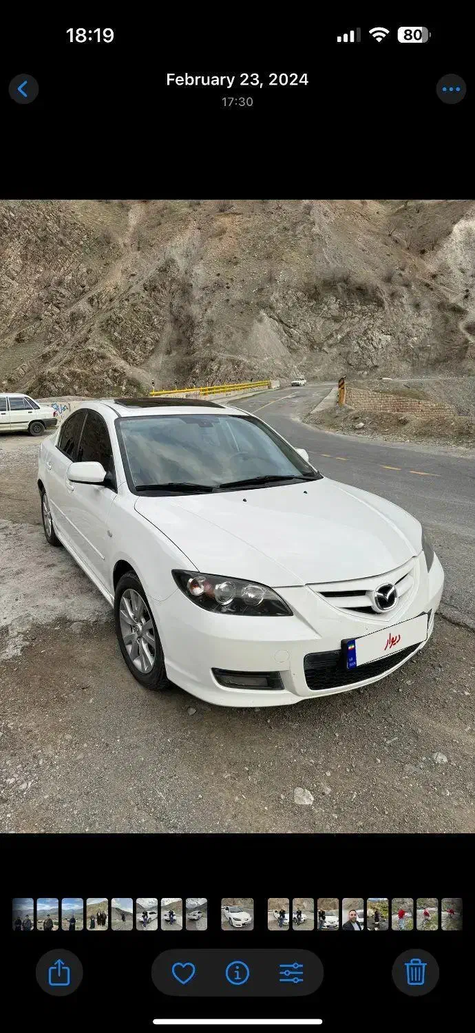 مزدا ۳ ژاپنی کم کار بی رنگ|خودرو سواری و وانت|مریوان, |دیوار