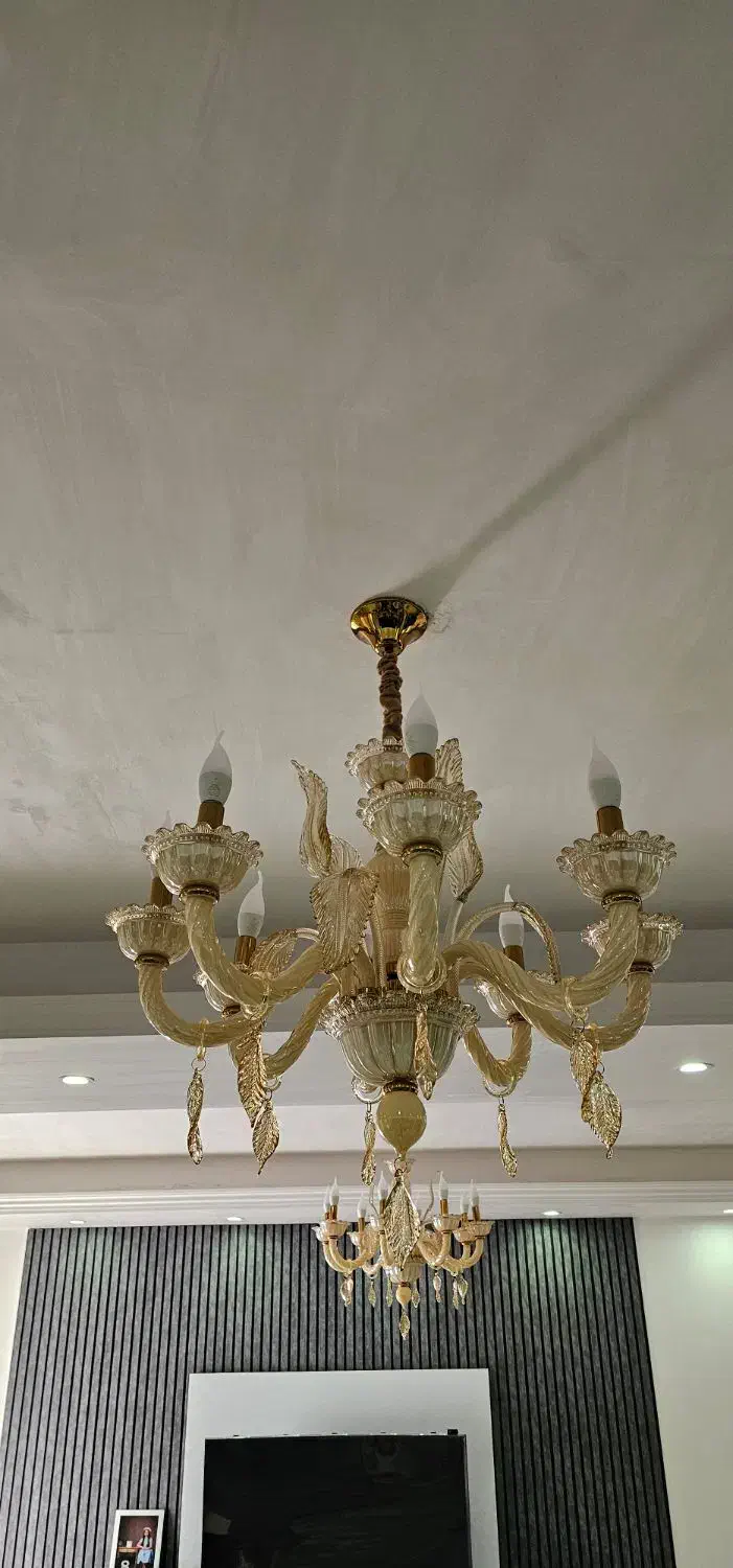 دو عدد لوستر کاملا نو|لوستر و چراغ آویز|اسلام‌شهر, شهرک سالور|دیوار