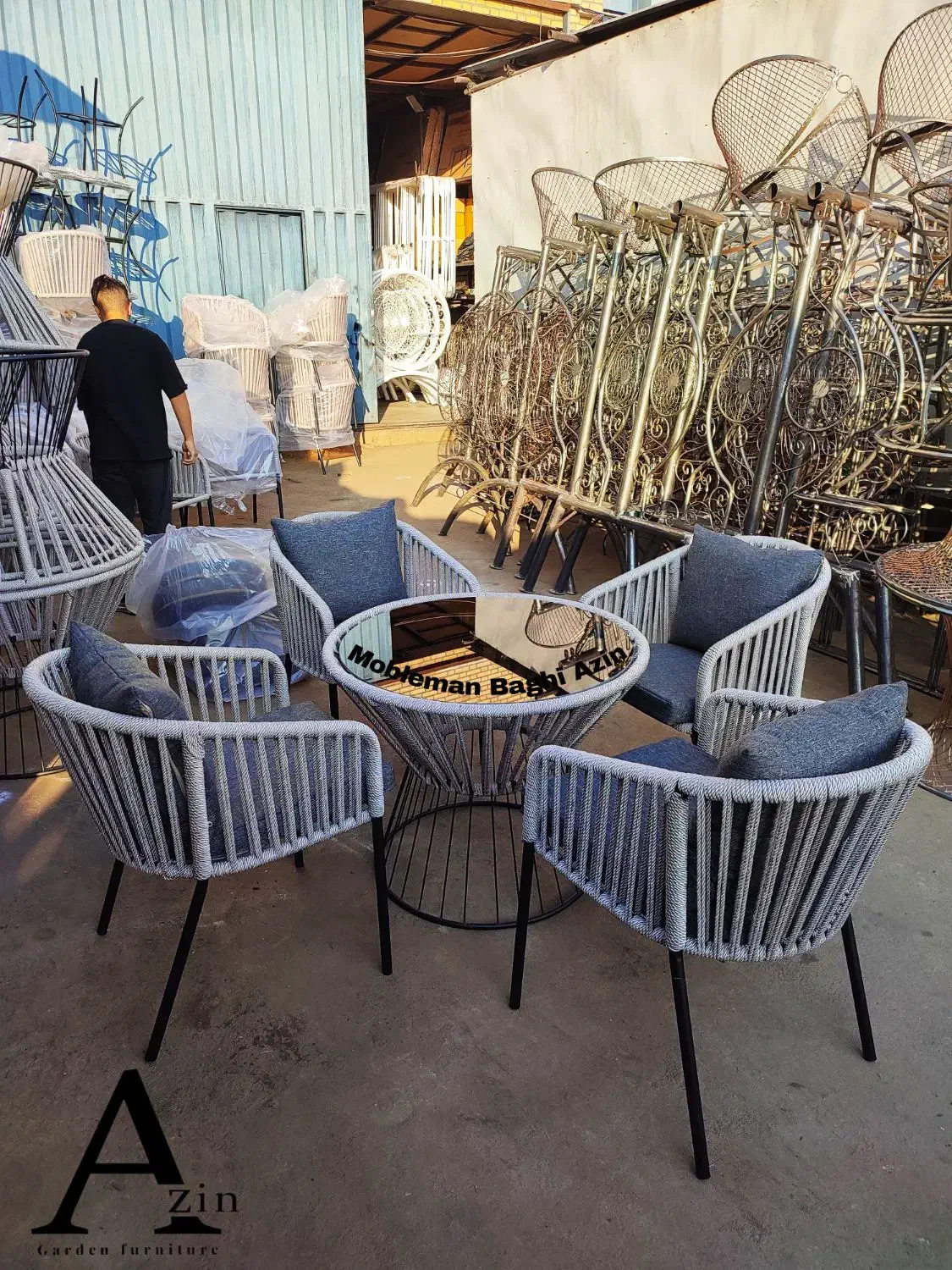 صندلی بافت برایان کافه رستوران / آتشدان باغی|میز و صندلی غذاخوری|تهران, چیتگر جنوبی|دیوار