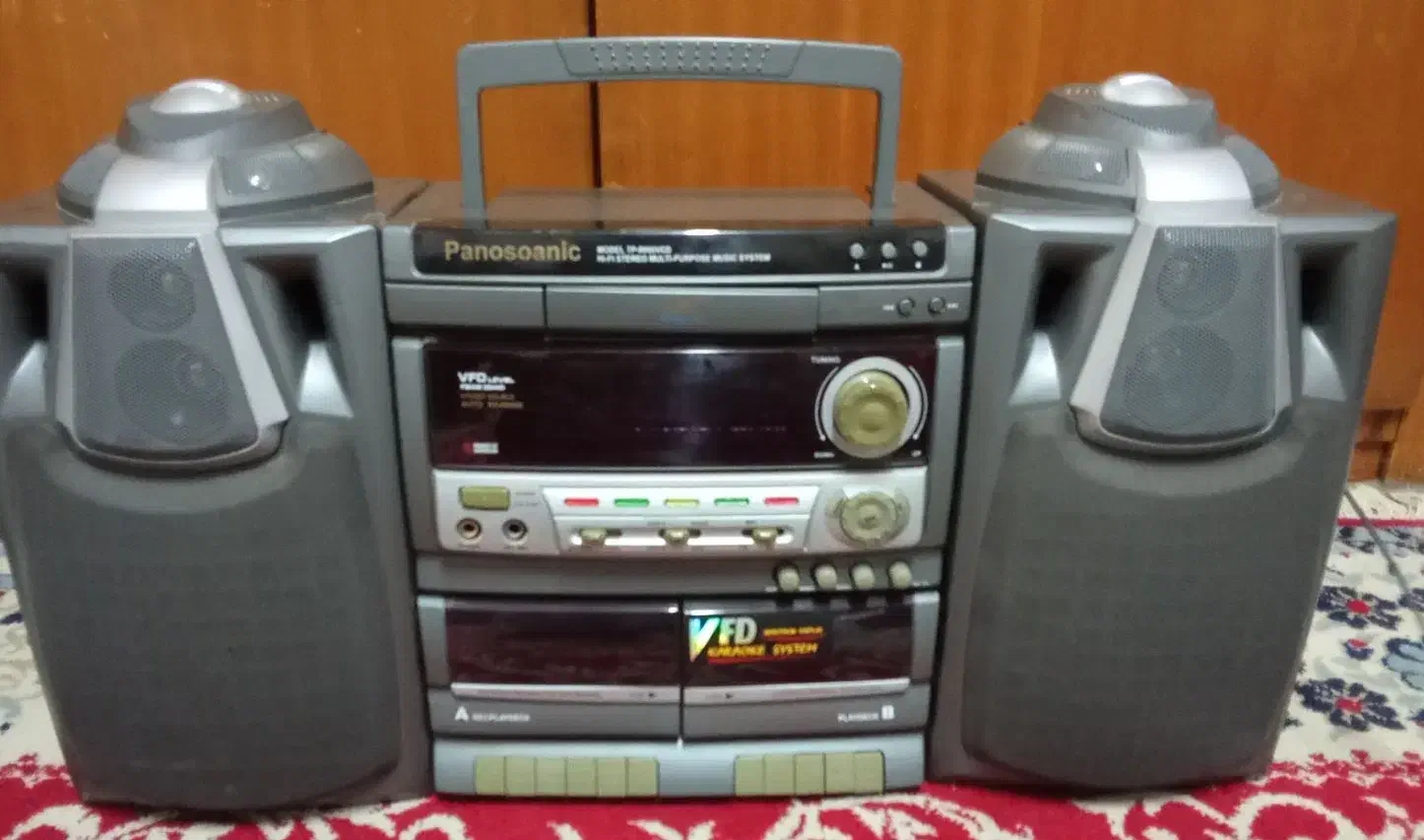 ظبط پاناسونیک  دو کاست  CD خور    با باند بزرگ|سیستم صوتی خانگی|رشت, بازار|دیوار