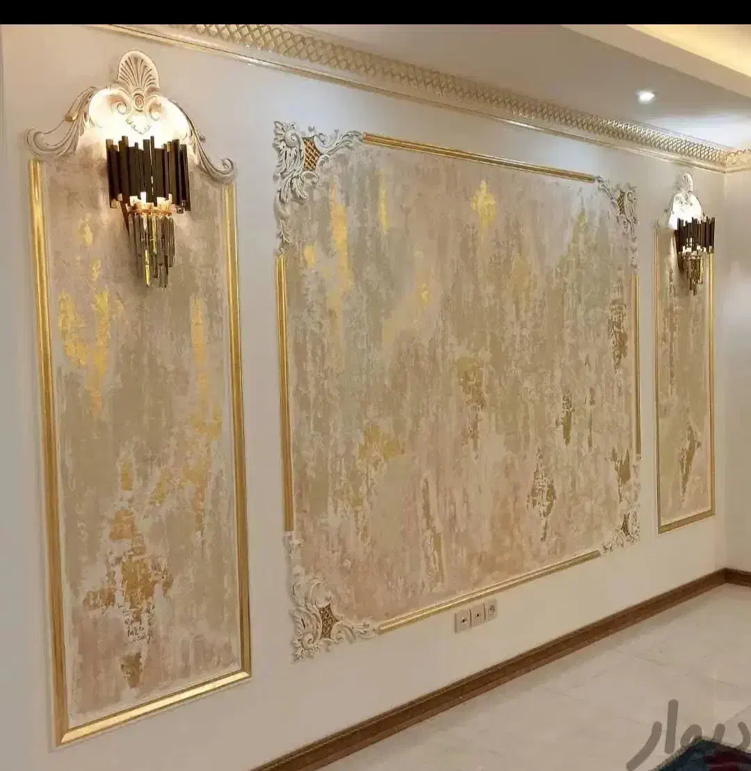 گچبری پیش ساخته و دستی گچ کاری|خدمات پیشه و مهارت|مشهد, توس (بلوار توس)|دیوار