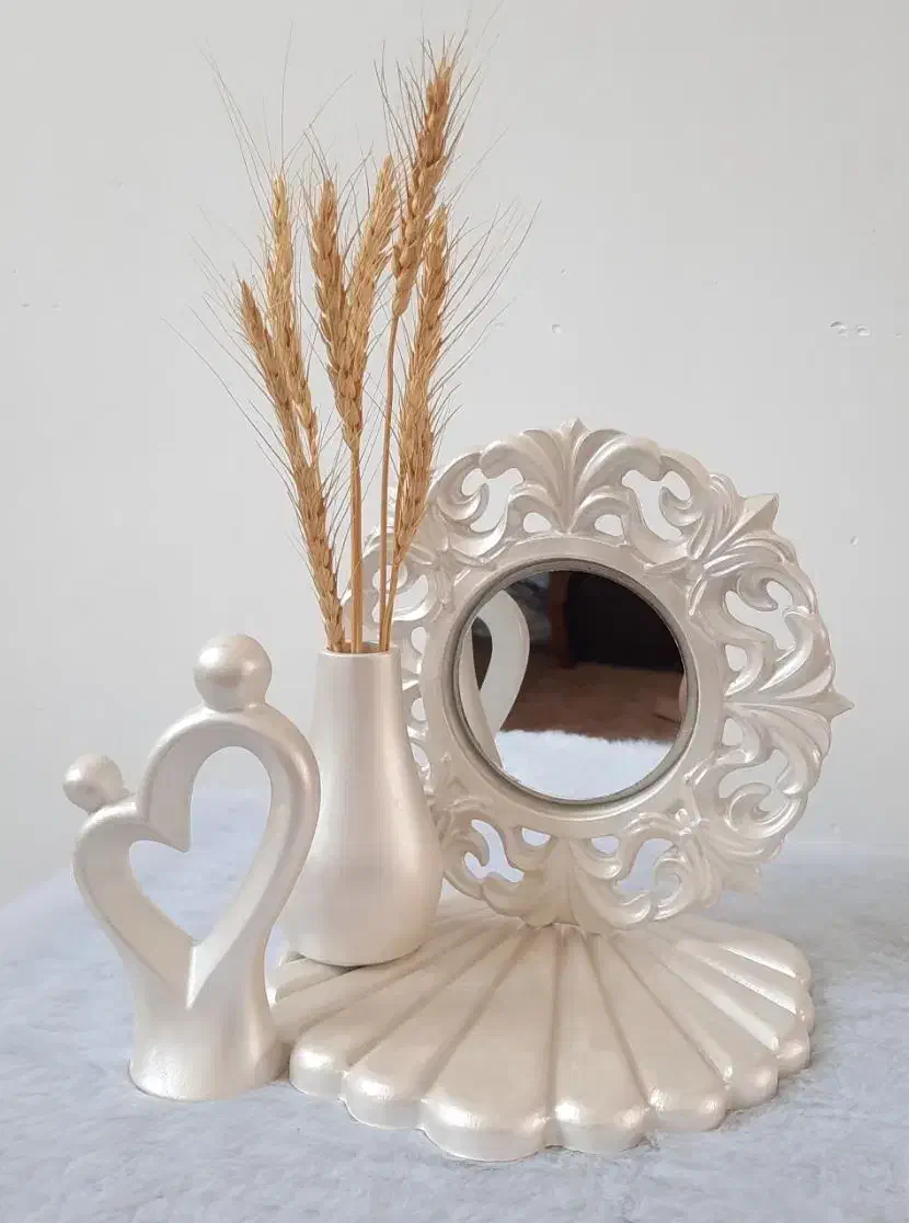 مجسمه دکوری سه تیکه آدمک متفکر|مجسمه، تندیس، ماکت|یزد, |دیوار