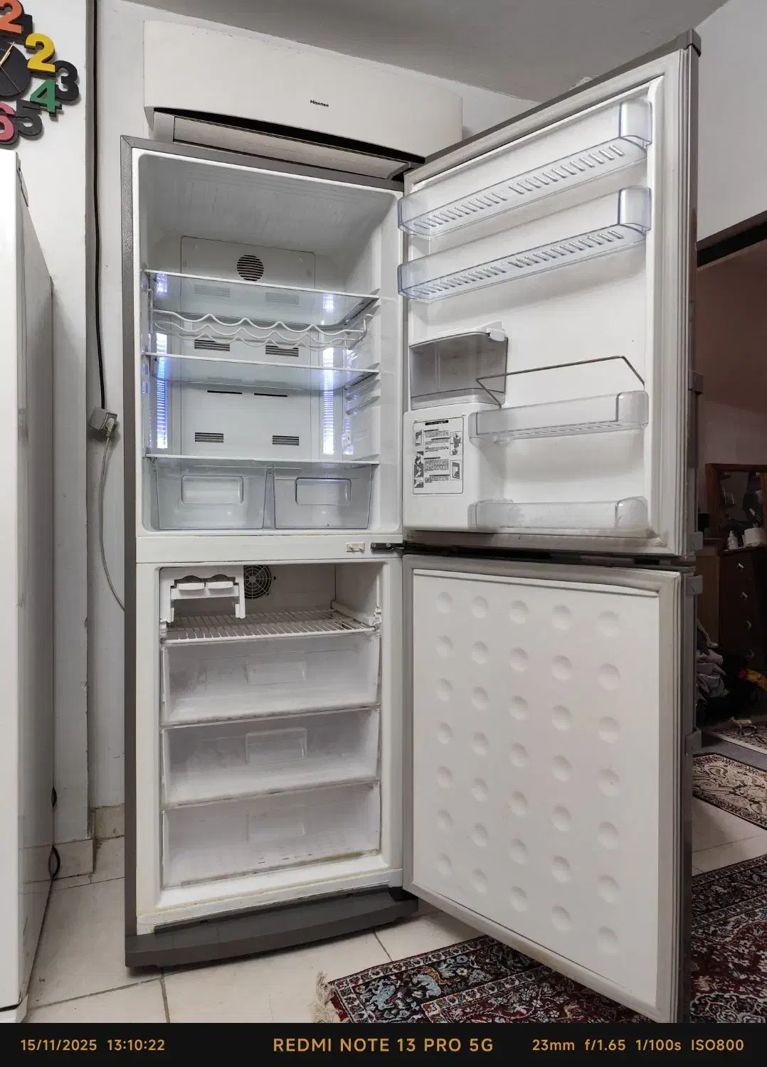 یخچال فریزر بدون برفک اسنوا|یخچال و فریزر|رشت, حومه رشت|دیوار