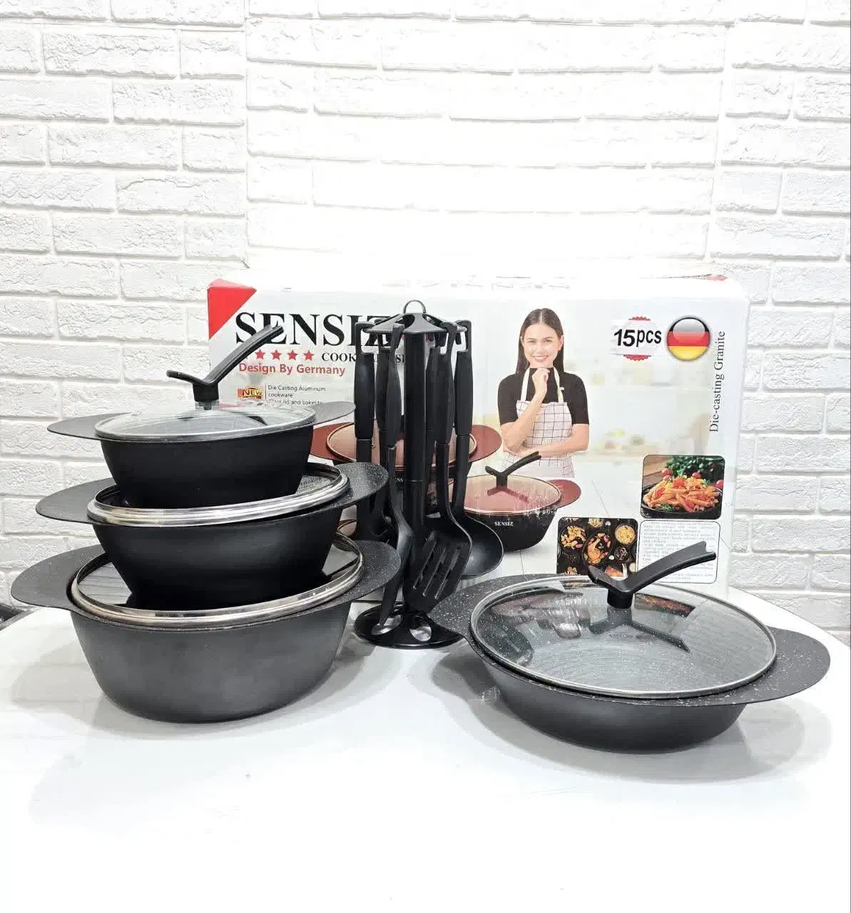 قابلمه چدن 15پارچه|ظروف پخت‌وپز|قم, علی آباد|دیوار