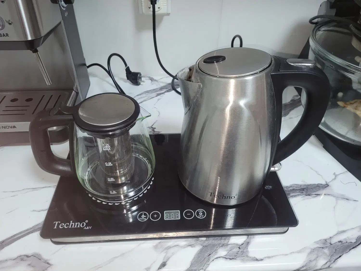 چای ساز مارک تکنو لمسی دیجیتال|سماور، چایساز، قهوهساز|چالوس, |دیوار