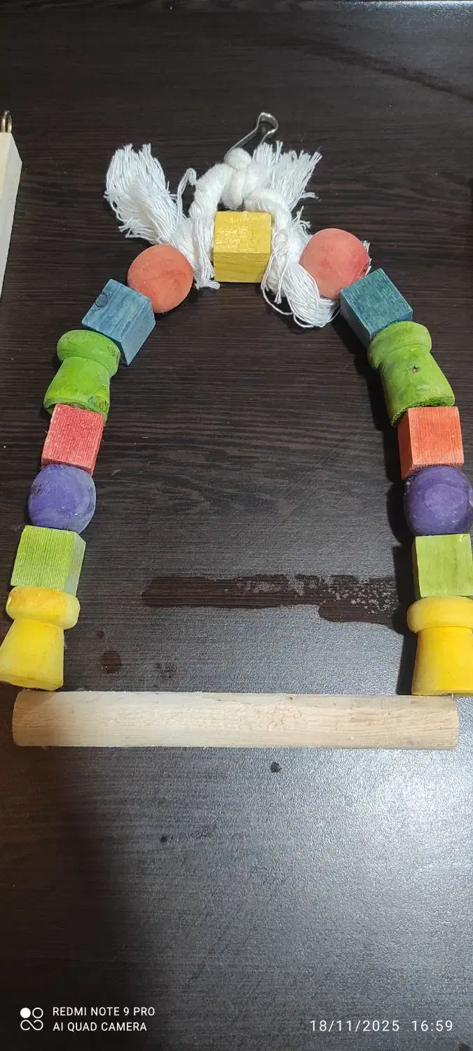 وسایل قفس پرنده(پله و اویز بازی)|لوازم جانبی حیوانات|شاهین‌شهر, شهرک ردانی پور|دیوار