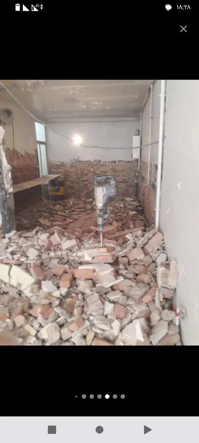 تخریب کار هستم تغیرات کف وتیغه ها اضافی|خدمات پیشه و مهارت|ارومیه, |دیوار