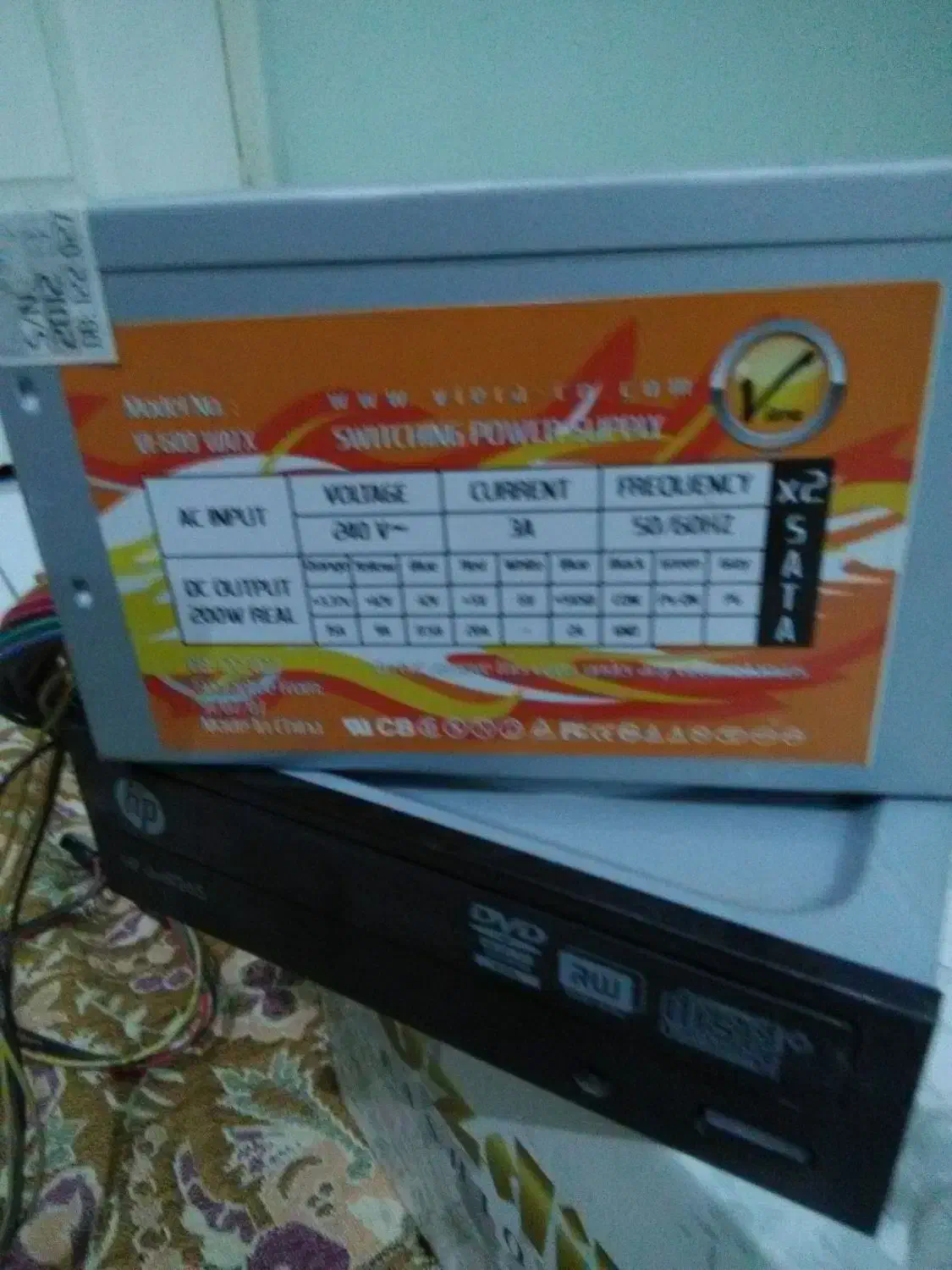 یک عدد پاور برق کامپیوتر ویرا سالم|قطعات و لوازم جانبی رایانه|ملارد, |دیوار