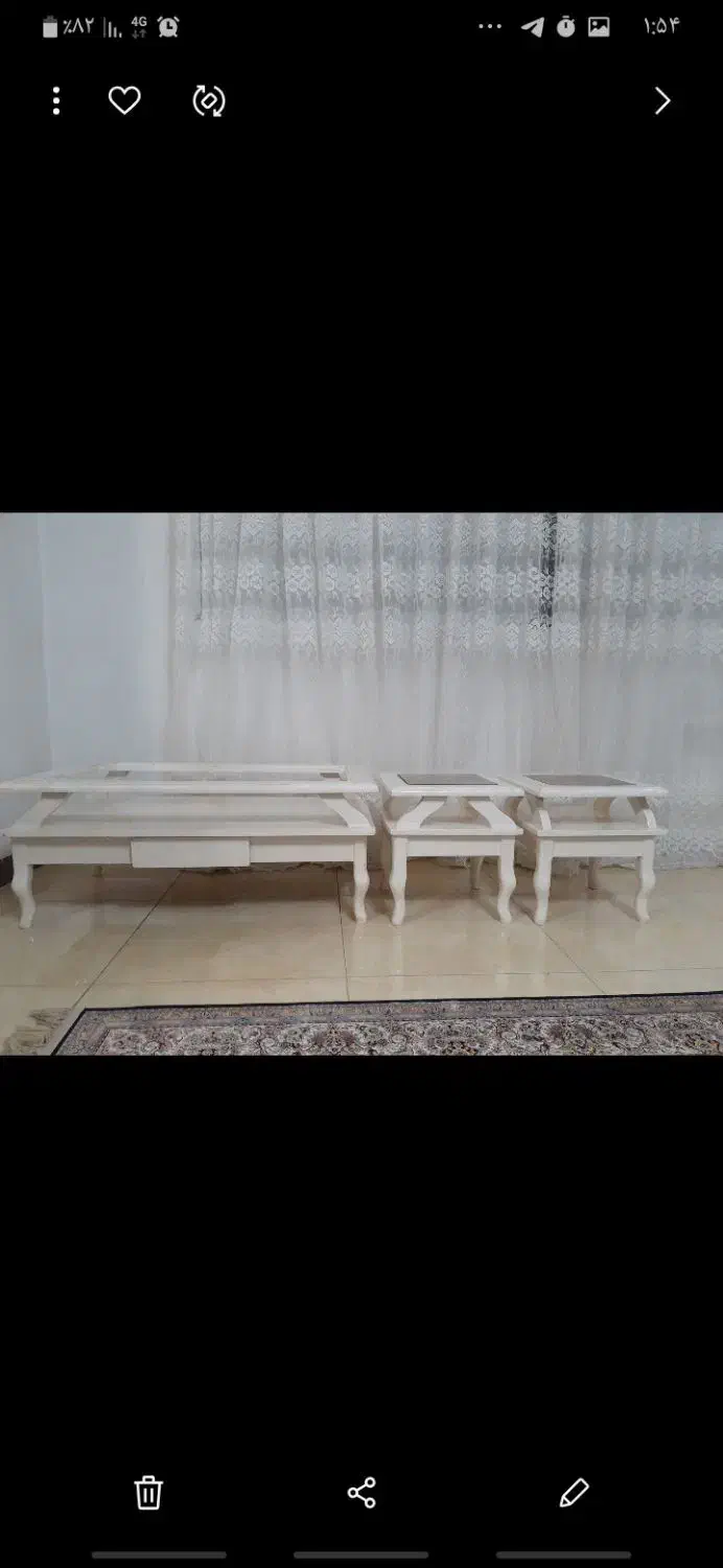 جلو مبلی و ۲ عدد عسلی|مبلمان خانگی و میز عسلی|صومعه‌سرا, |دیوار