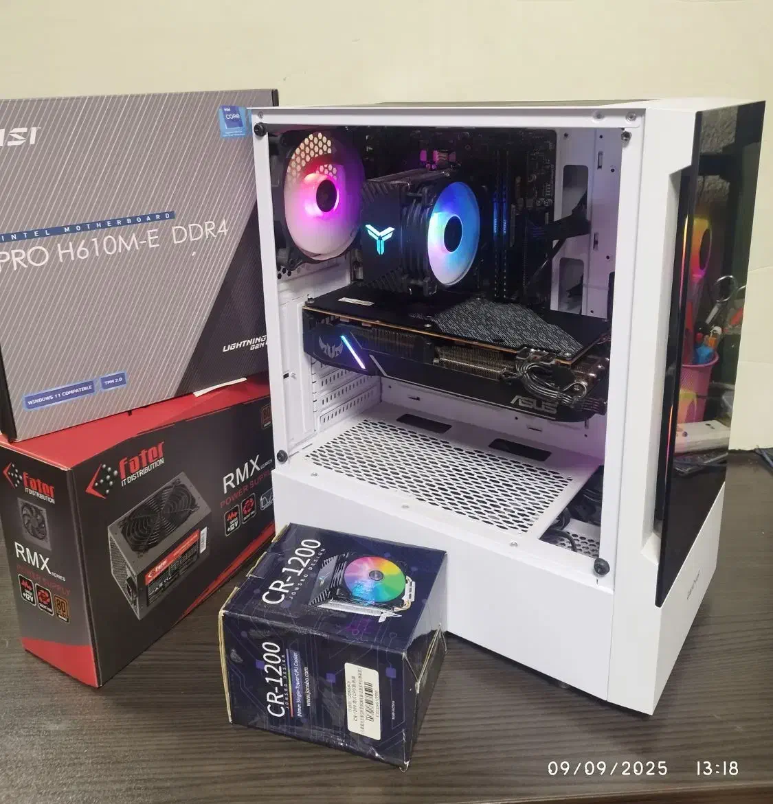 کیس گیمینگ نسل ۱۲ h610 + Asus tuf 5700 RGB|رایانه رومیزی|تهران, جمهوری|دیوار
