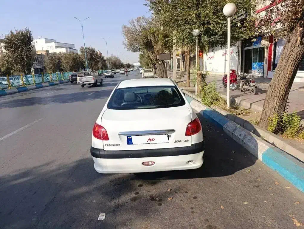 206 دوگانه فابریک مدل 89سفید|خودرو سواری و وانت|یزد, |دیوار