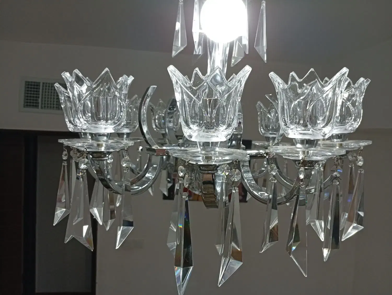 لوستر کریستال اصل آلمان|لوستر و چراغ آویز|سمنان, |دیوار